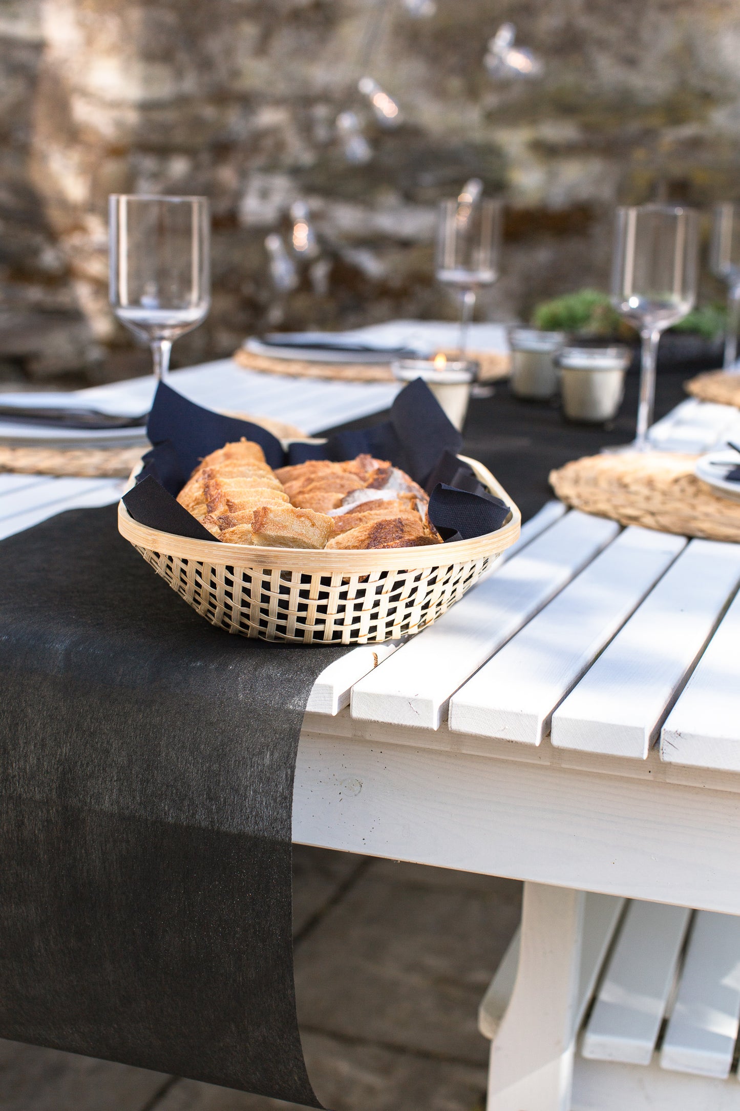 2. Wahl: Tischläufer Vlies Schwarz