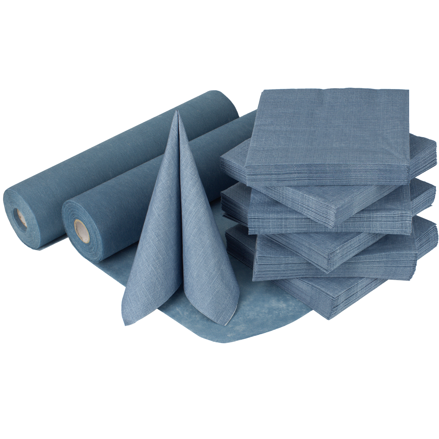 Tischdeko Set in Rauchblau