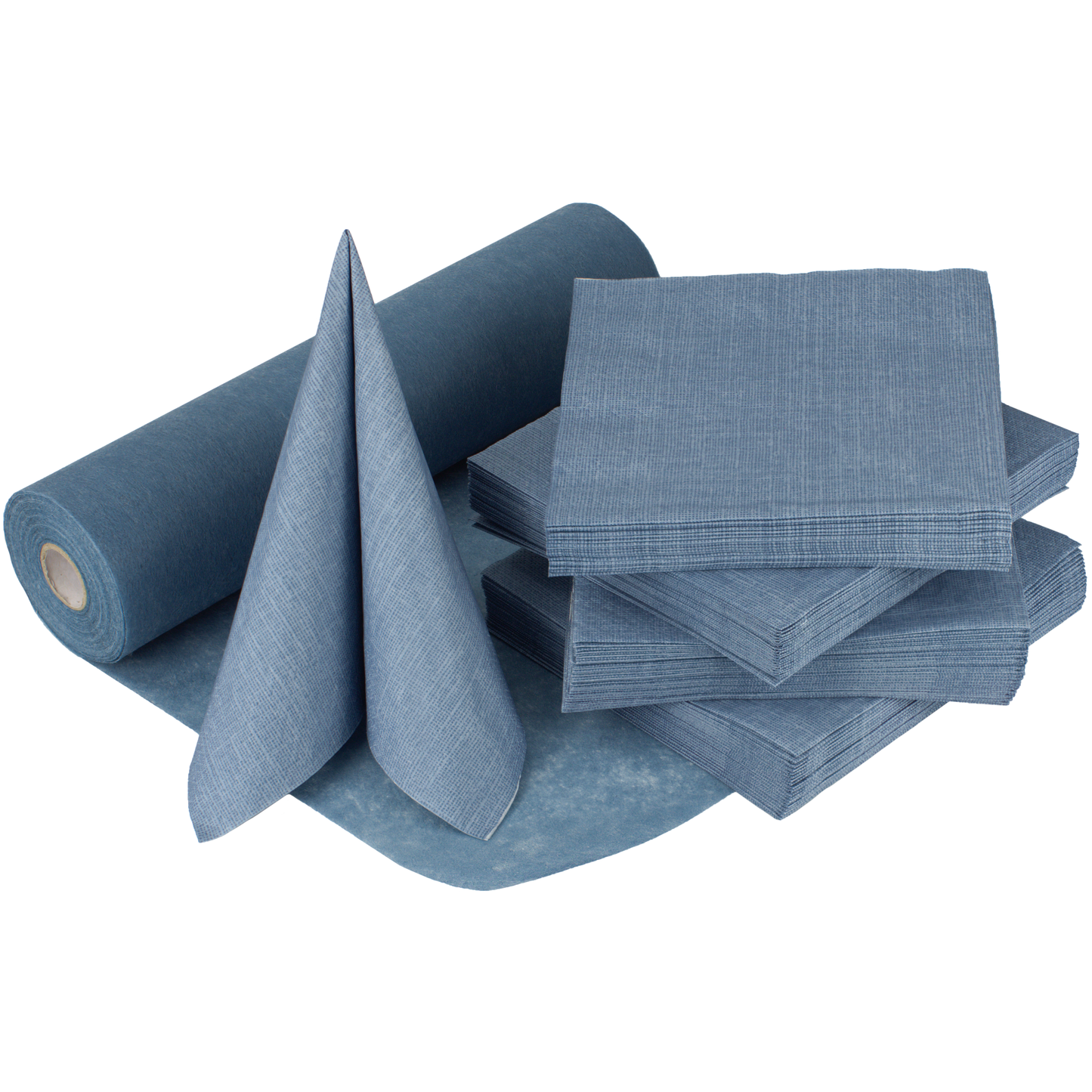 Tischdeko Set in Rauchblau