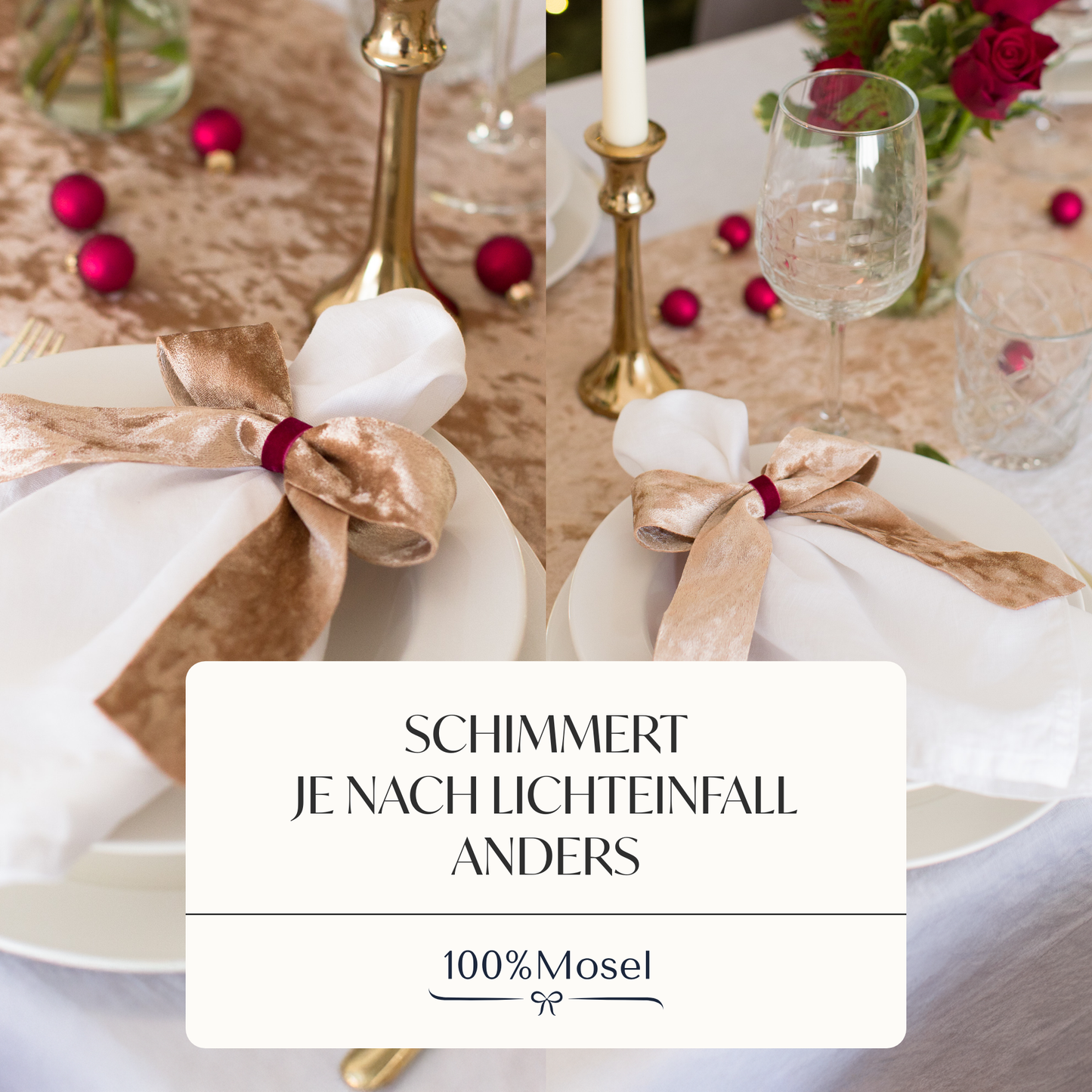 Samtband Gold, 40 mm