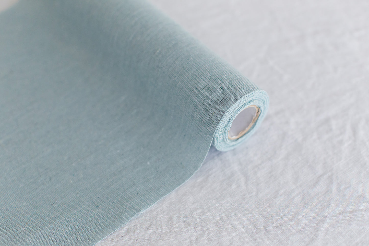 Tischläufer in Leinenoptik, Hellblau