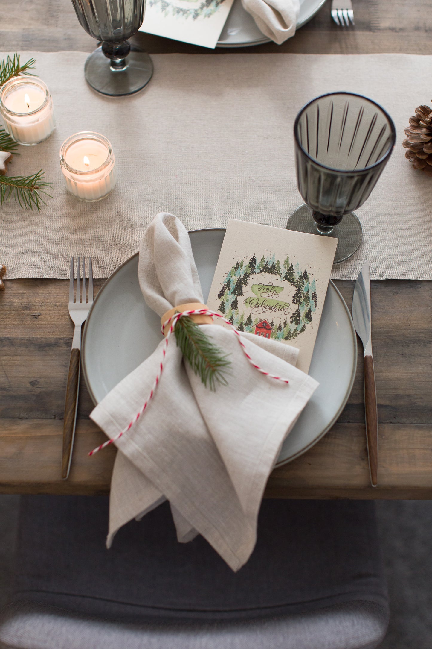 Hanfkordel + Baker's Twine, 3 Rollen im Set