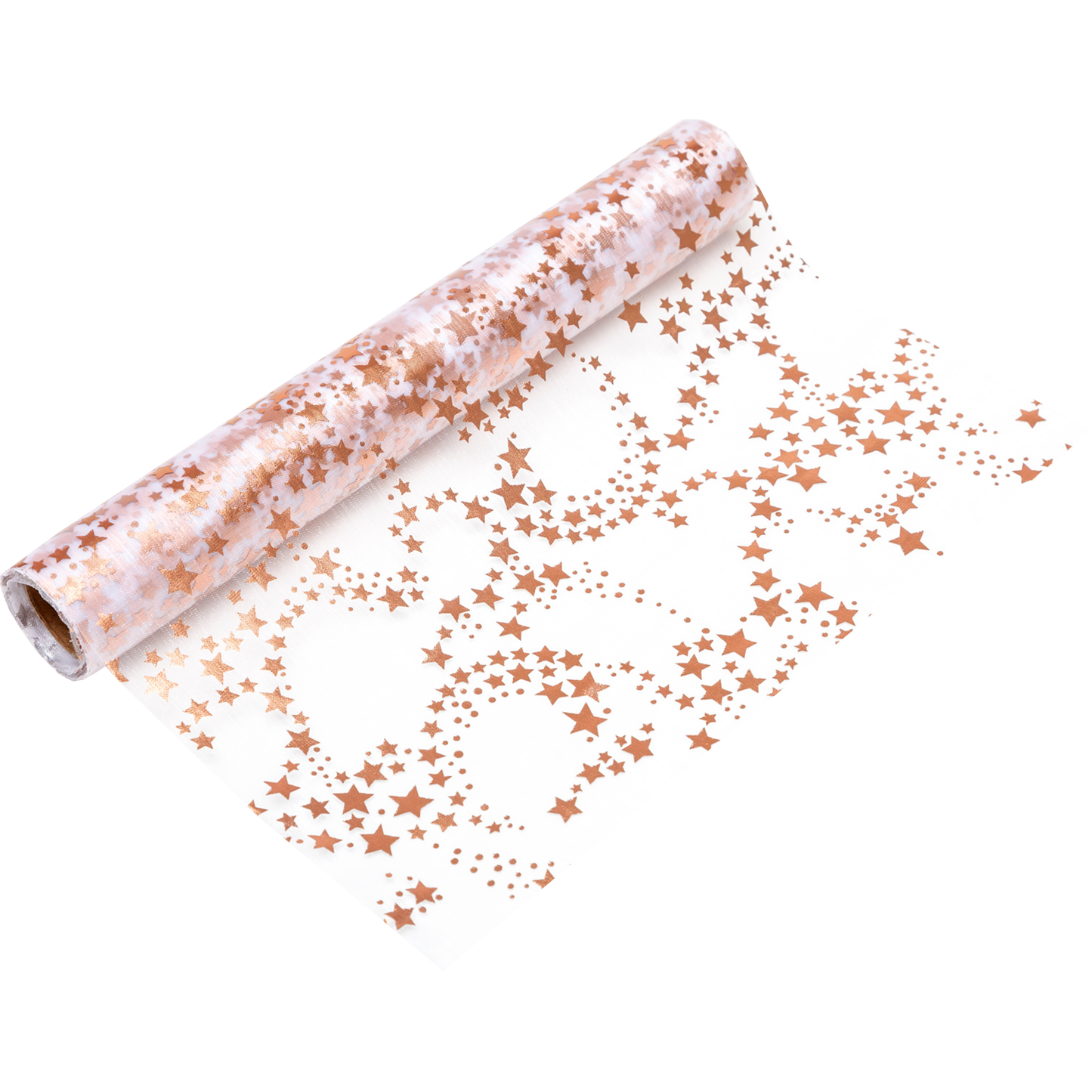Tischläufer Organza Sternchen Roségold