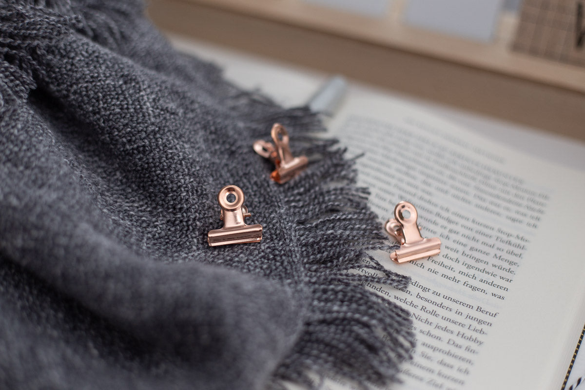 Mini Metallklammern Roségold