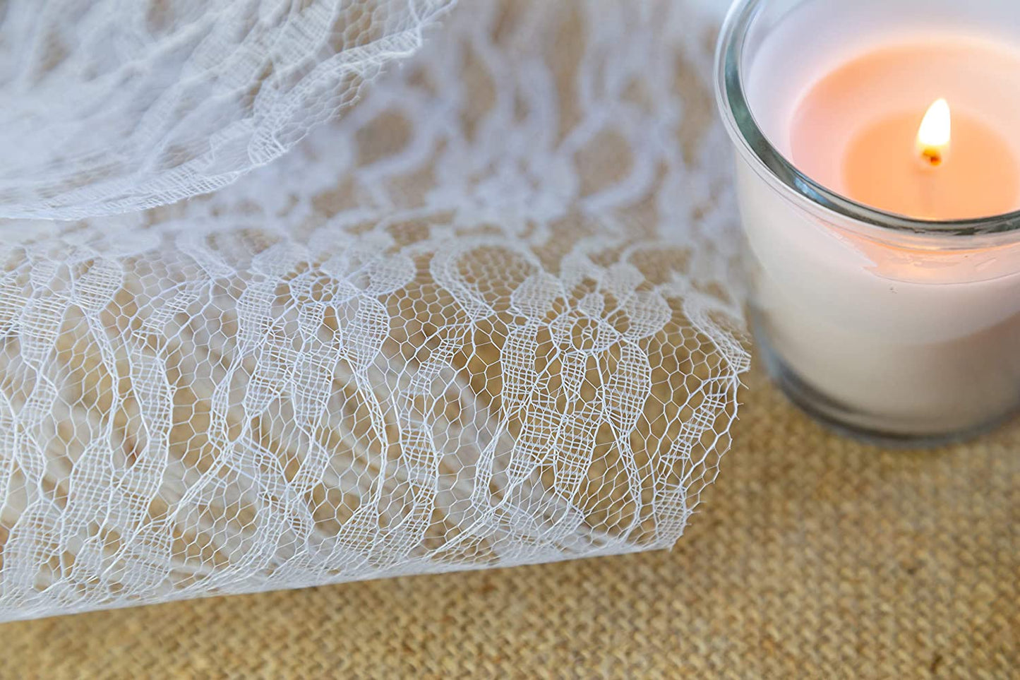 2. Wahl: Tischläufer Spitze Reinweiß, 30 cm