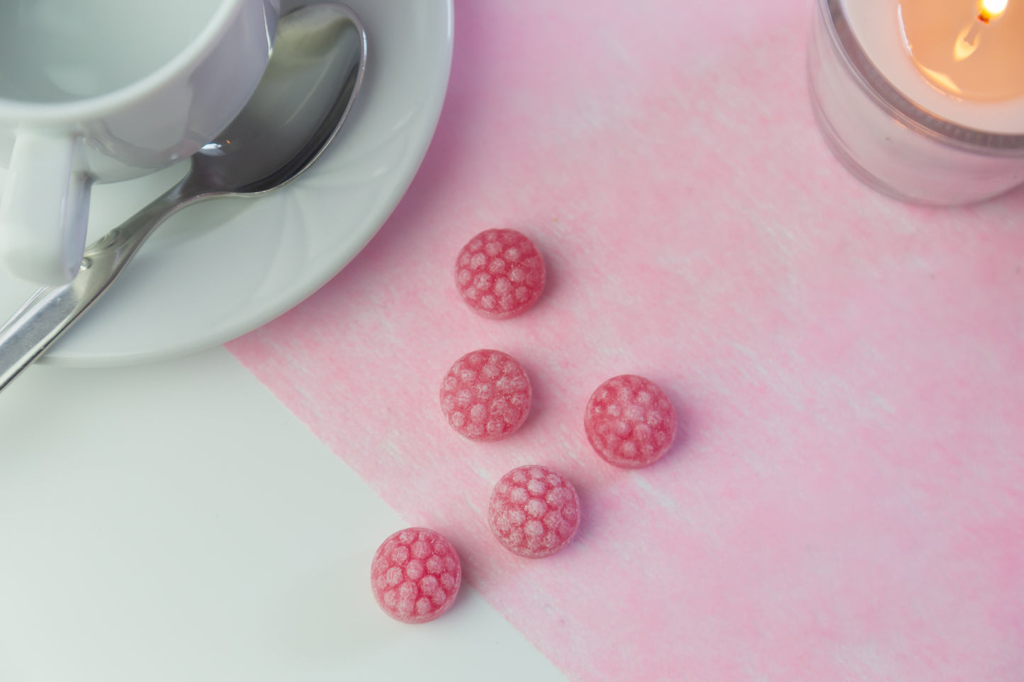 2. Wahl: Tischläufer Vlies Rosa