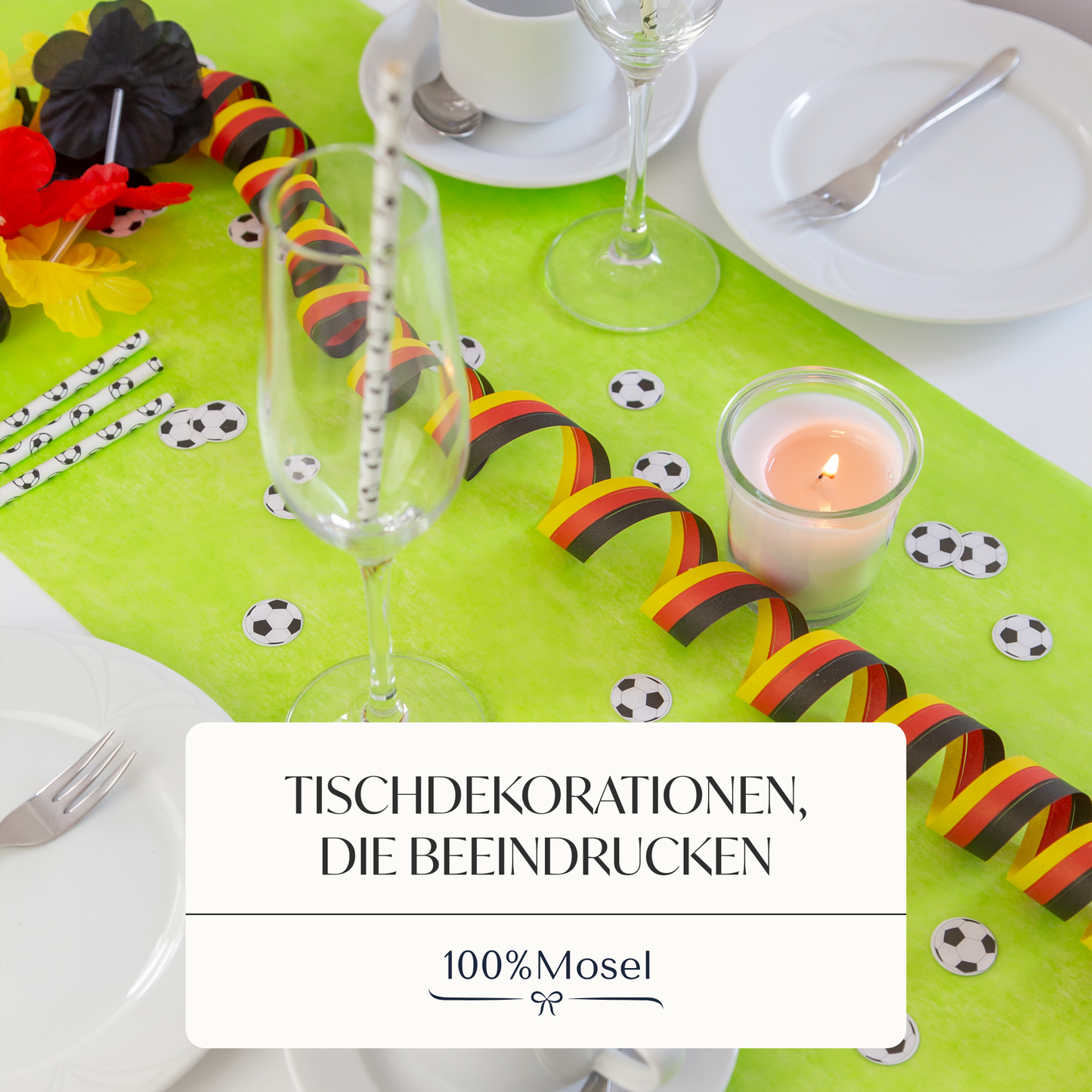 Tischläufer Vlies Apfelgrün