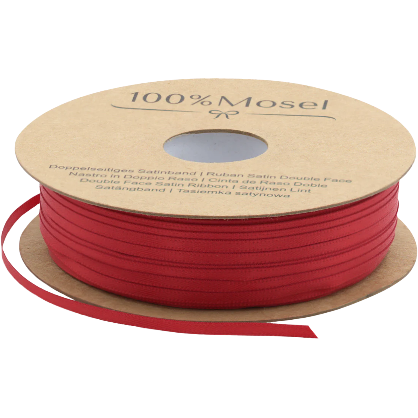 Satinband Rot, 3 mm