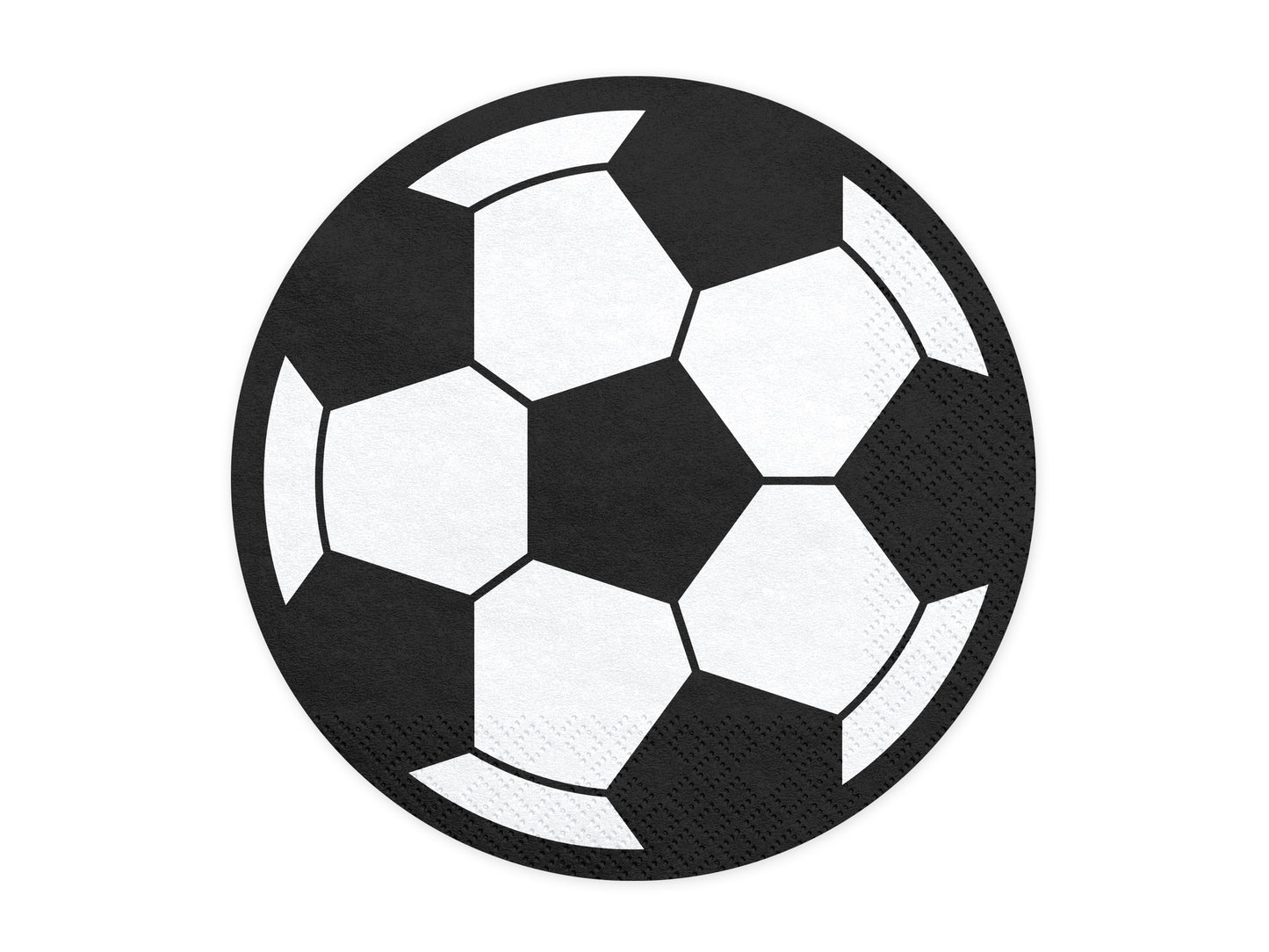 20 Servietten Fußball, rund
