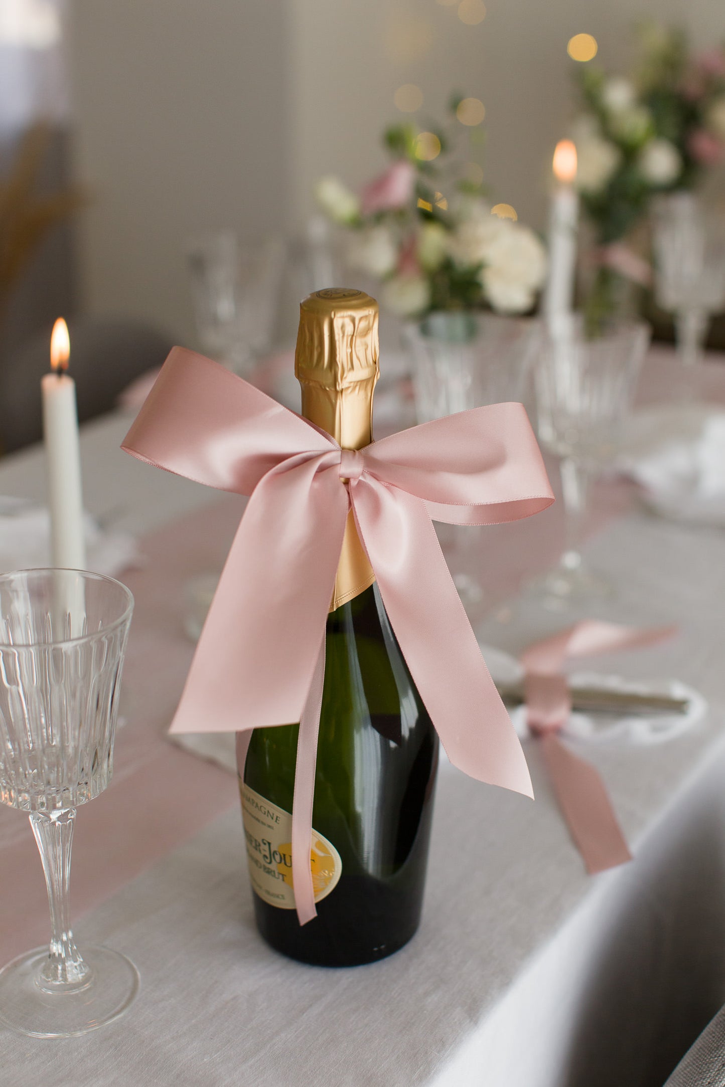 Satinband Blush Rosé, 50 mm