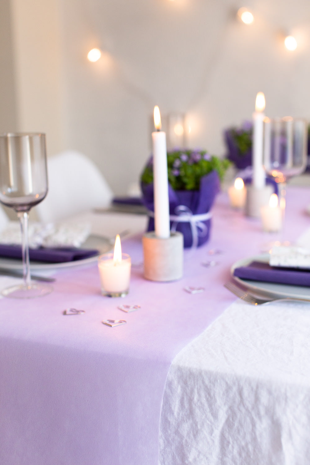 2. Wahl: Tischläufer Vlies Flieder