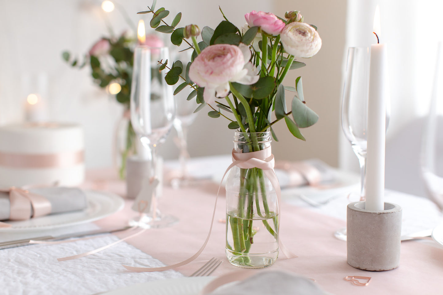 Satinband Blush Rosé, 10 mm