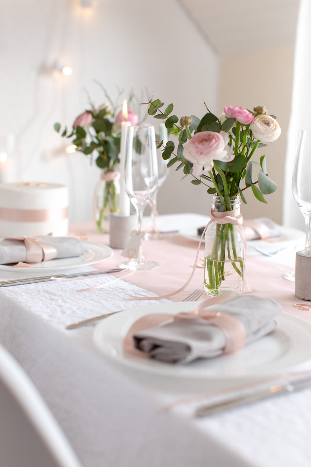 Satinband Blush Rosé, 10 mm