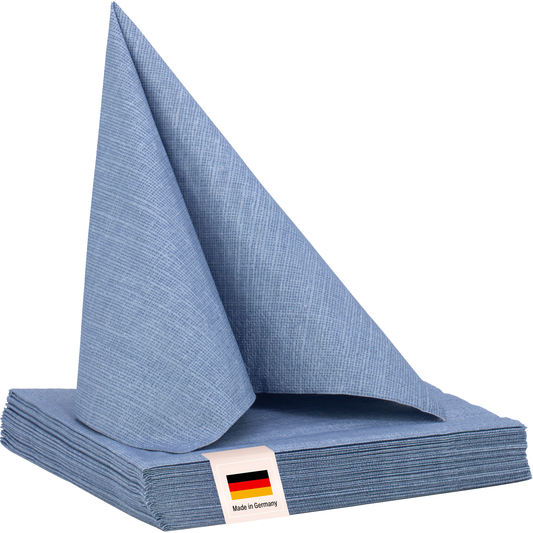 Servietten Rauchblau, 33 x 33 cm