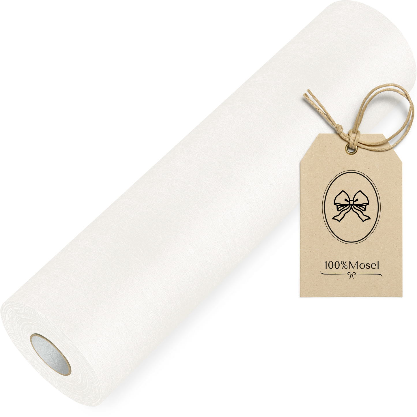 Tischläufer Vlies Creme Weiß