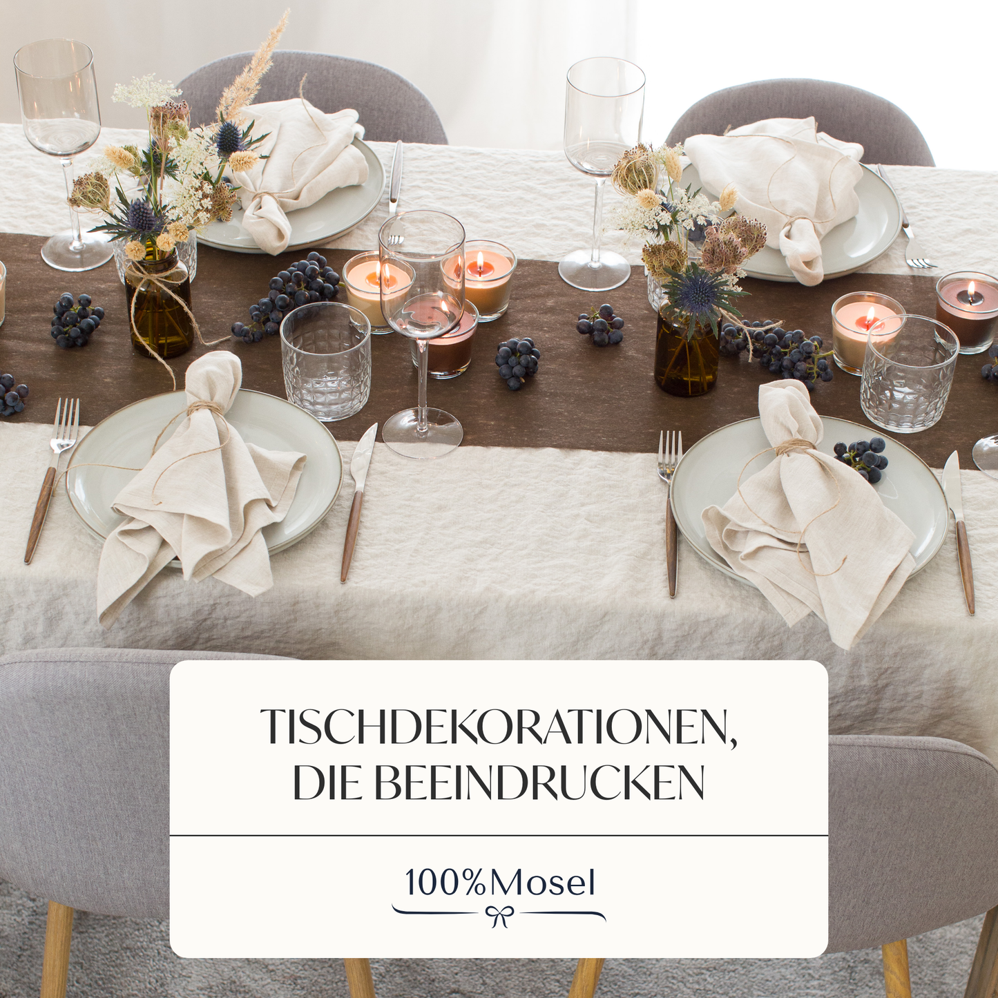 Tischläufer Vlies Schokoladen Braun