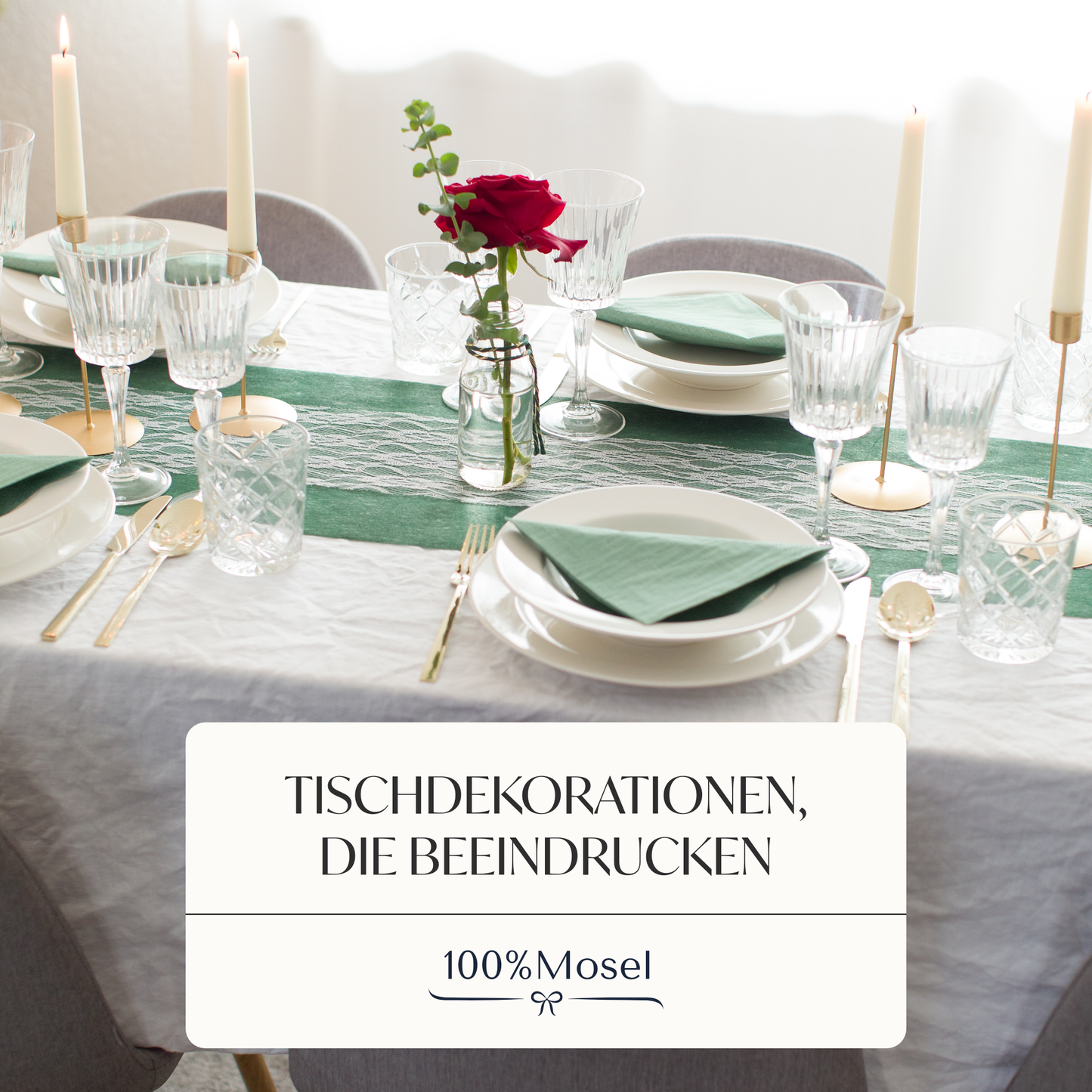 Tischläufer Vlies Rainforest Grün