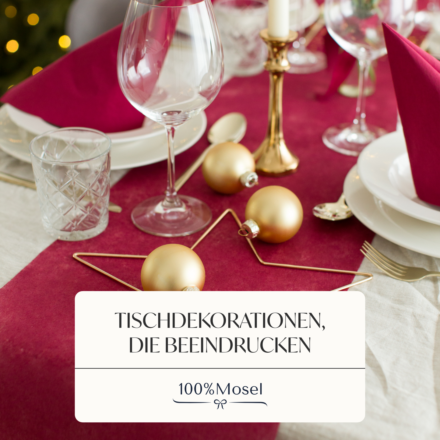 Tischläufer Vlies Bordeauxrot