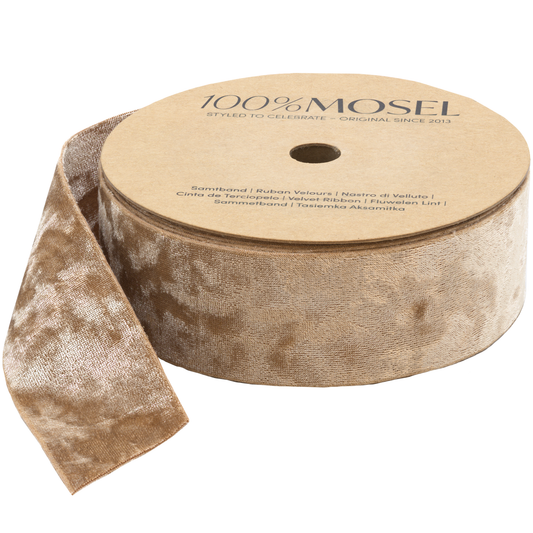 Samtband Gold, 40 mm