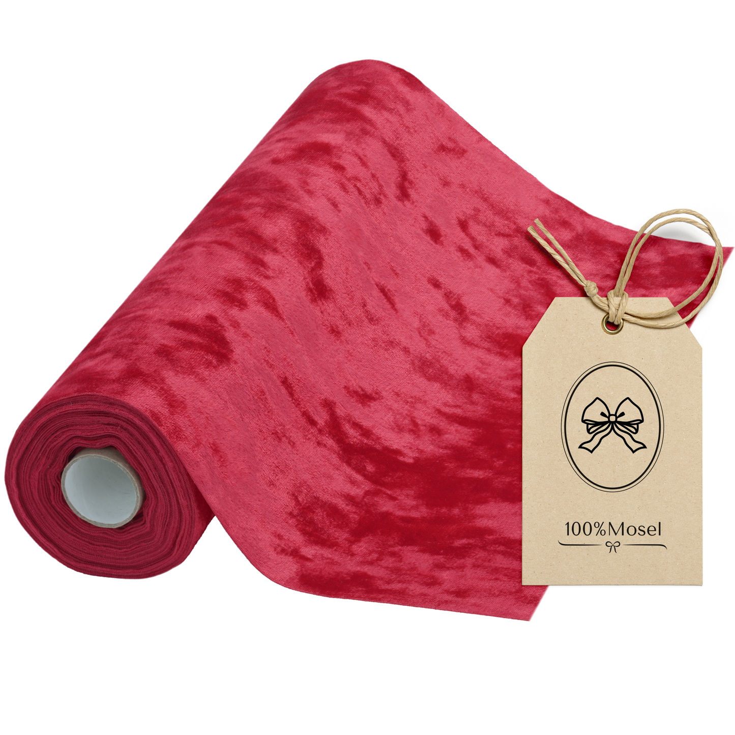 Tischläufer Samt Rot