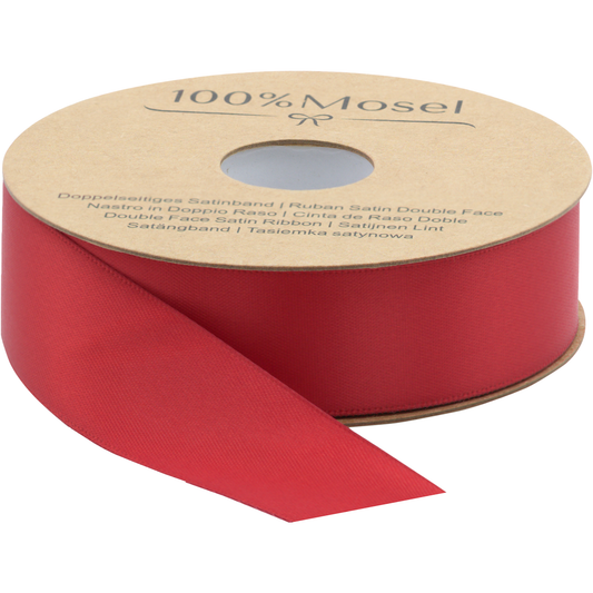 Satinband Rot, 25 mm