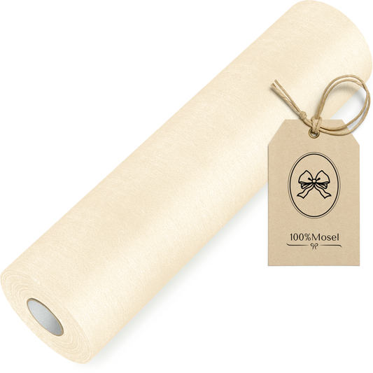 Tischläufer Vlies Vanille Creme