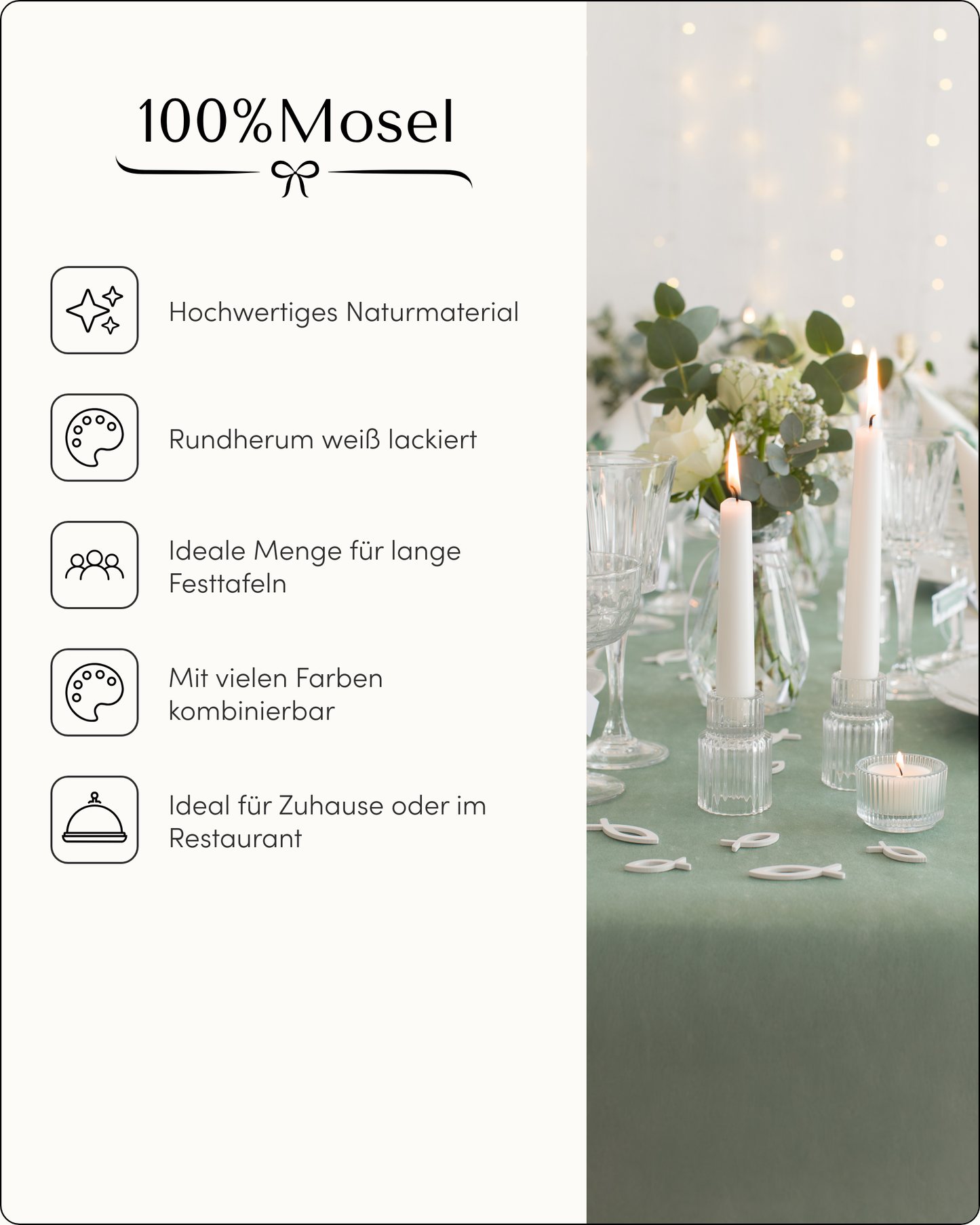 Streudeko Fische, Weiß