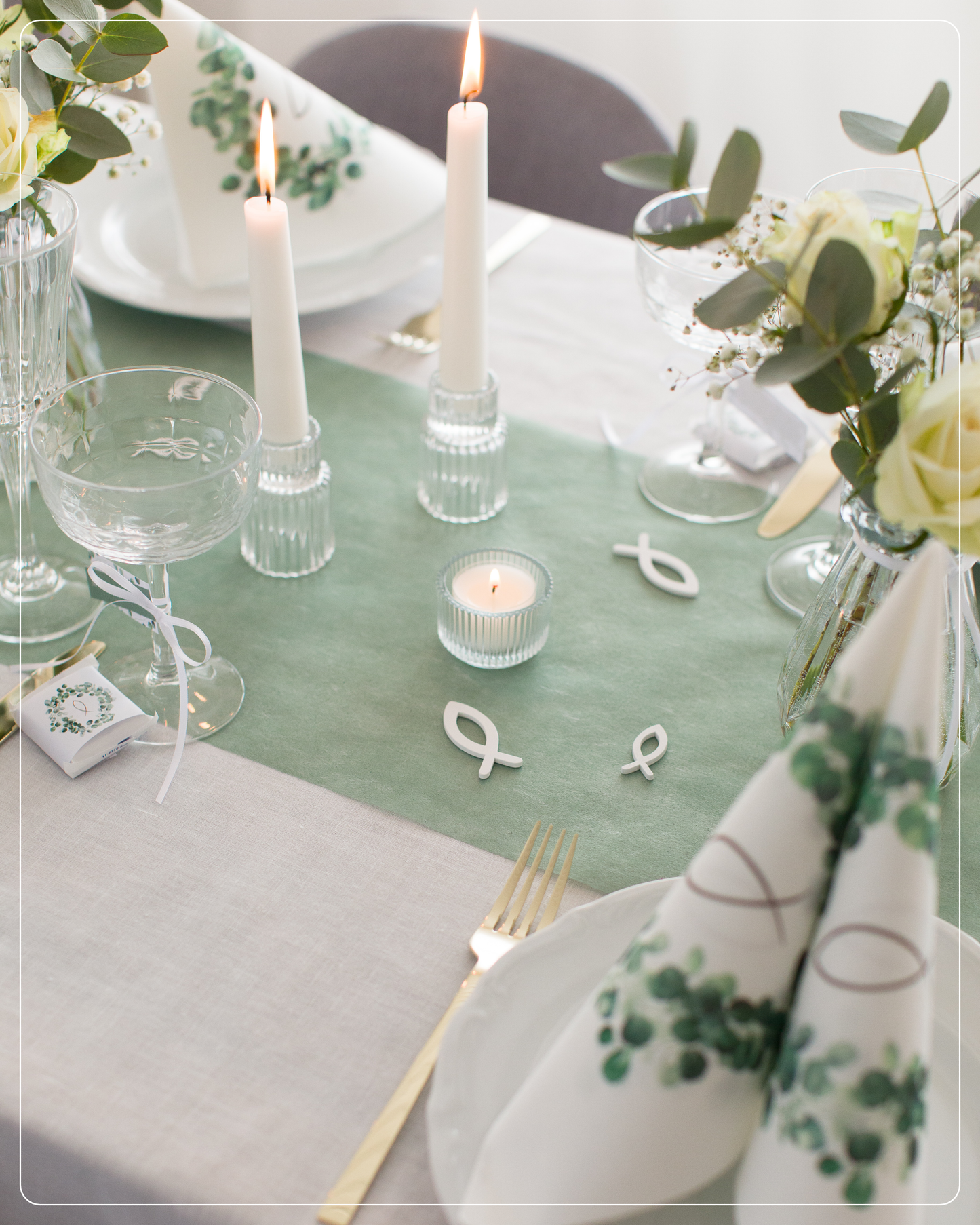 Streudeko Fische, Weiß