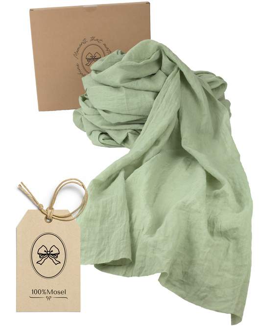 Musselin Tischläufer, Grün