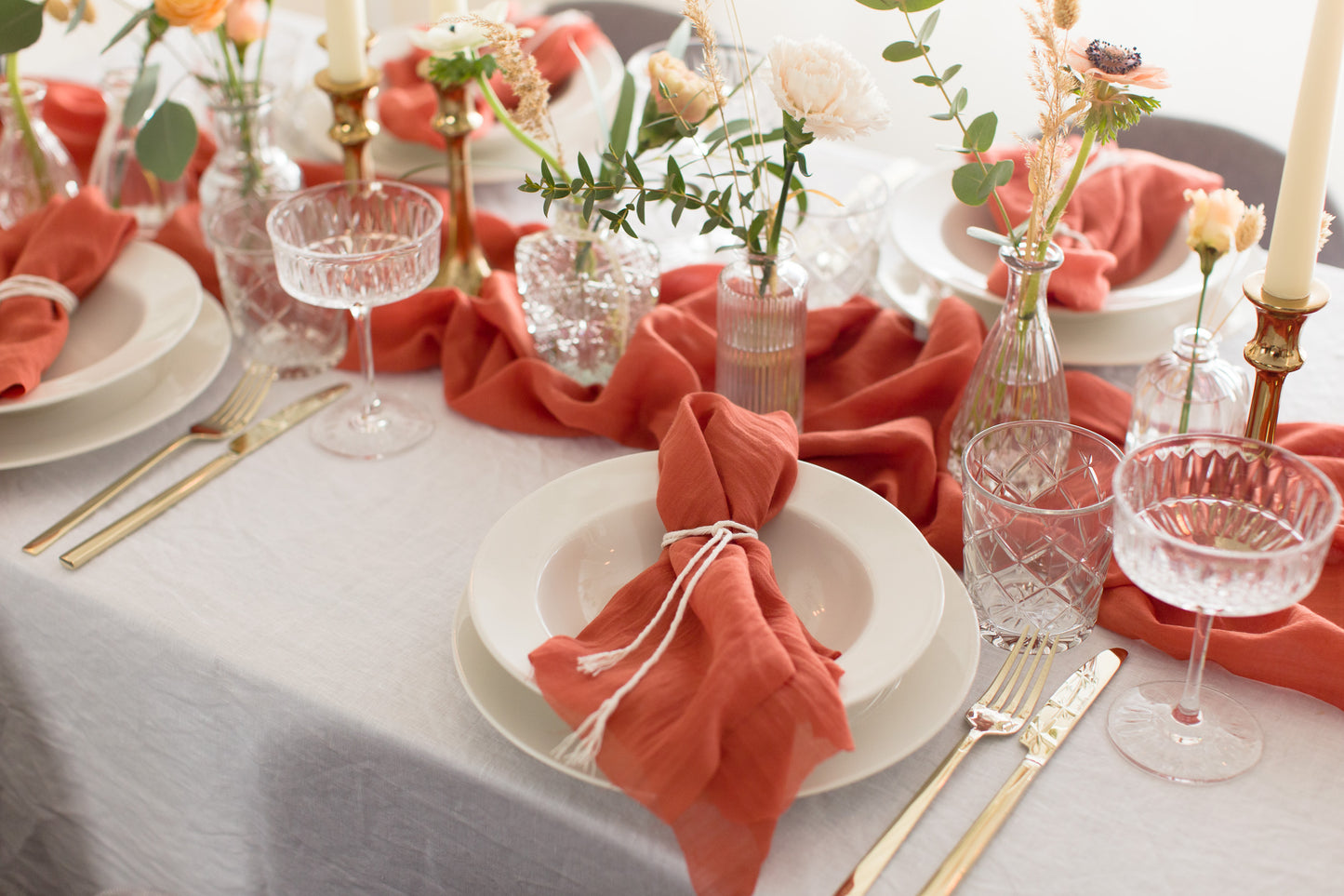 Baumwollkordel Weiß