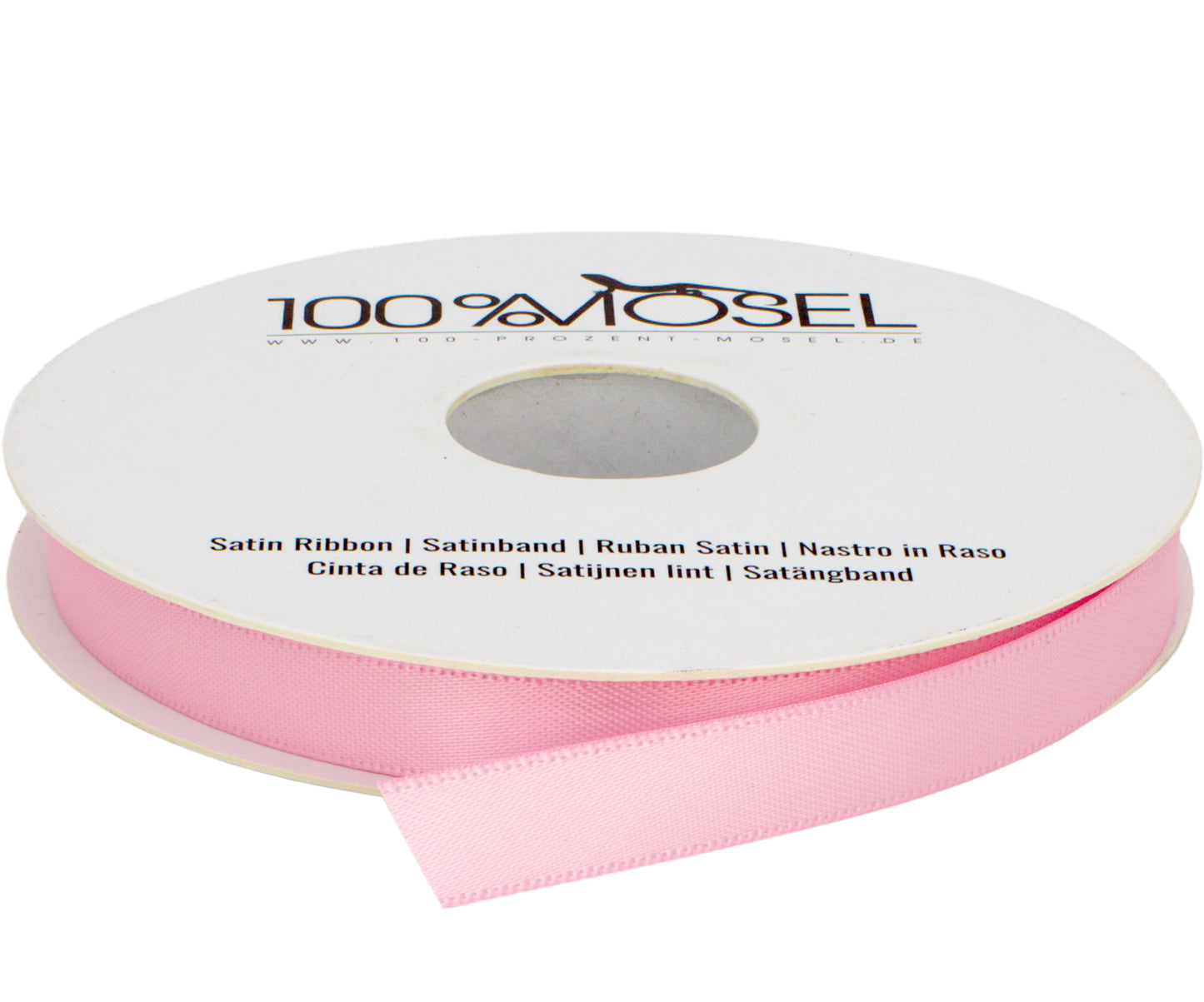 Satinband Rosa, 10 mm