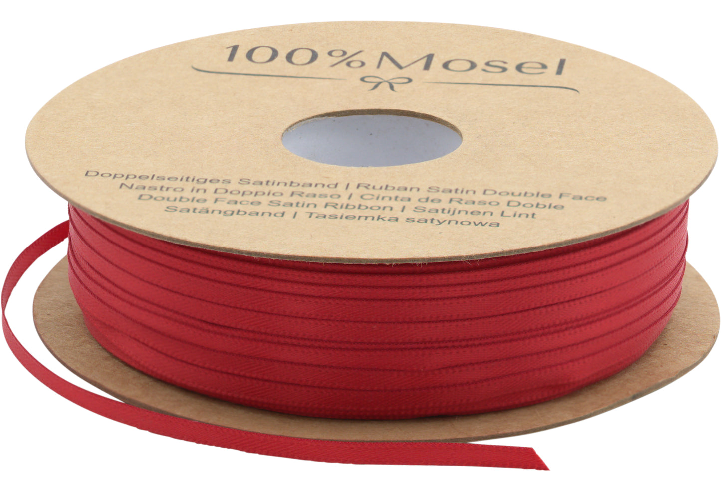 Satinband Rot, 3 mm