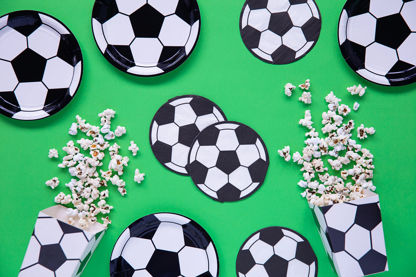 20 Servietten Fußball, rund