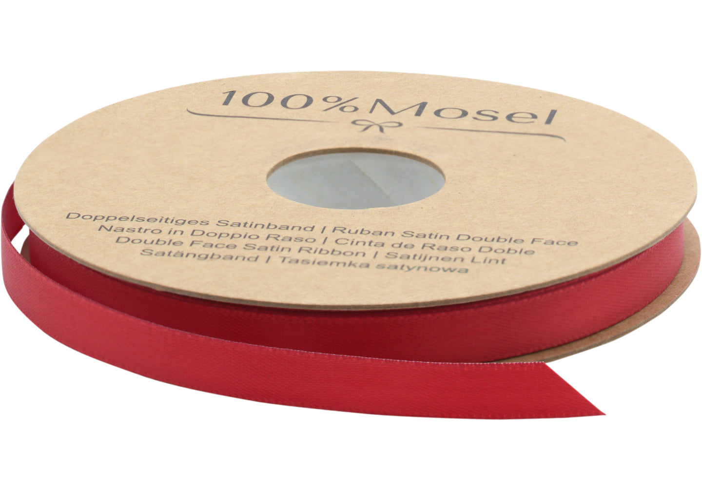 Satinband Rot, 10 mm